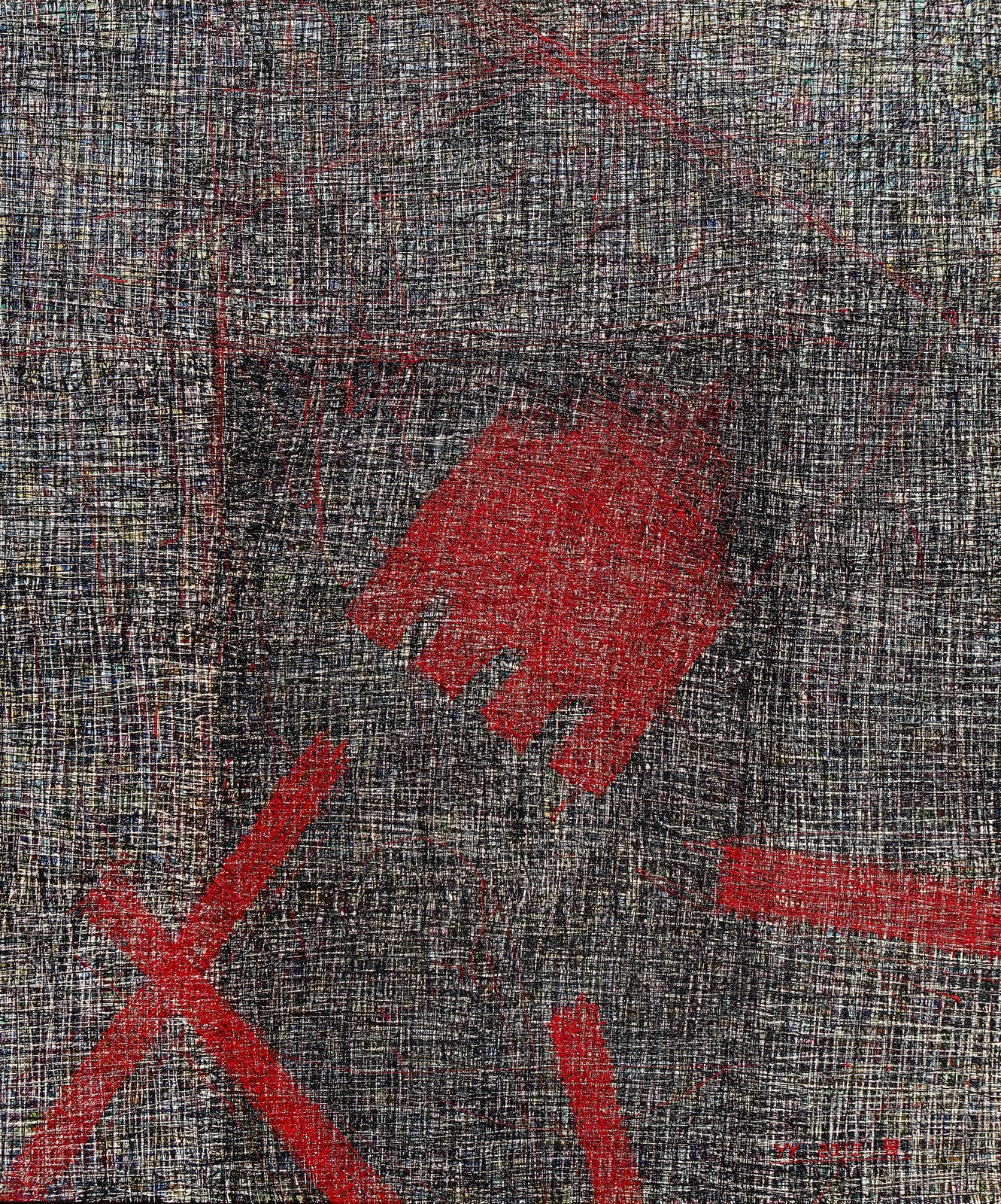 Song Yulin, Eighteen Beats — Iron Gate Watcher, acrylic on canvas, 180 × 150 cm, 2010