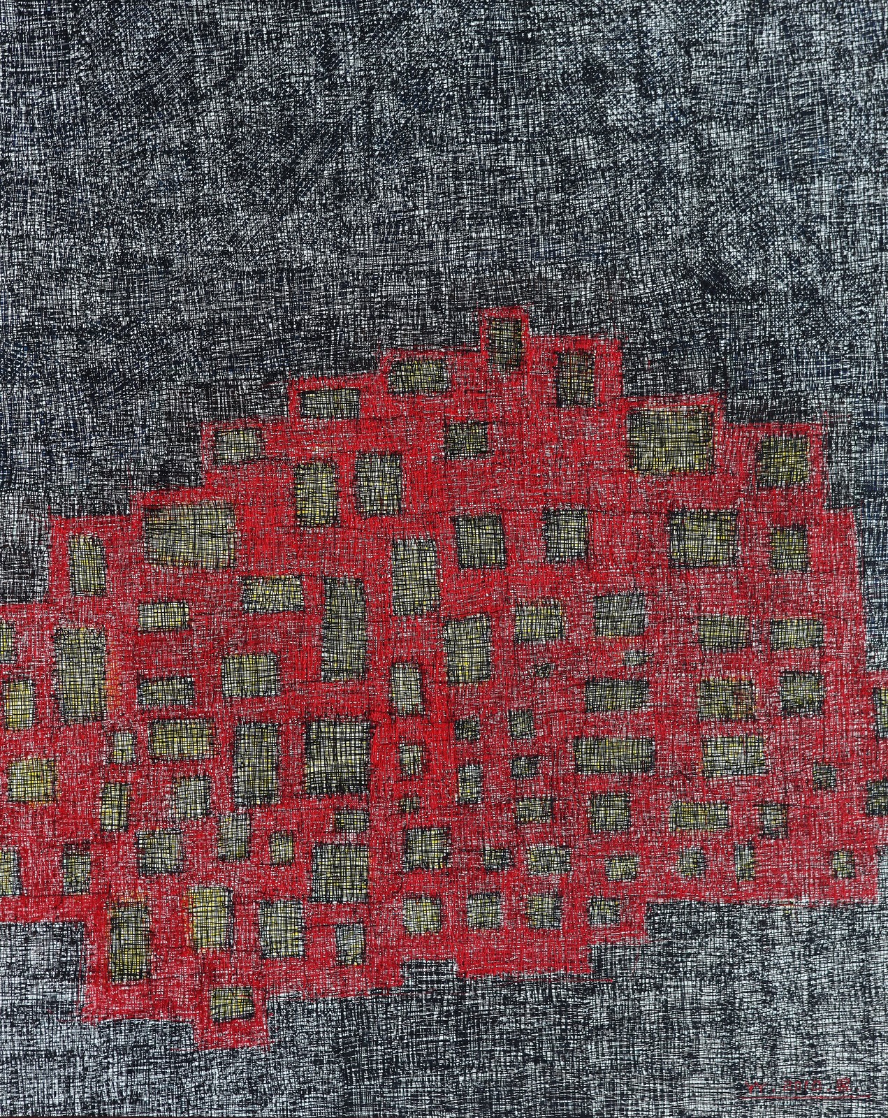 Song Yulin, Eighteen Beats — No One Sleeps Tonight, acrylic on canvas, 200 × 160 cm, 2010–2011