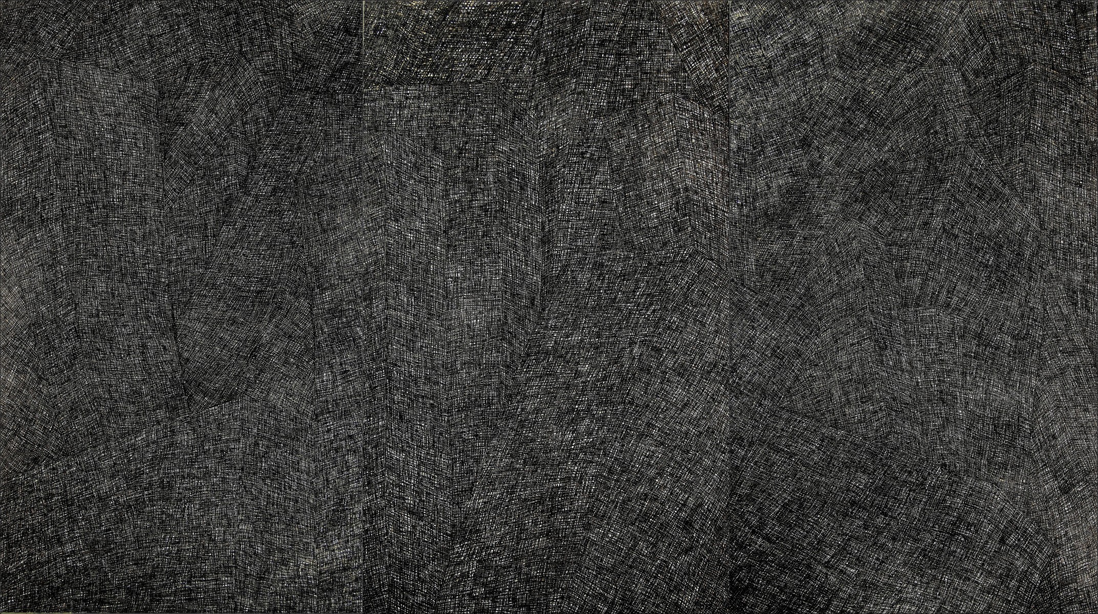 Song Yulin, Formatting — Haze City, acrylic on canvas, 300 × 540 cm, 2013-2014