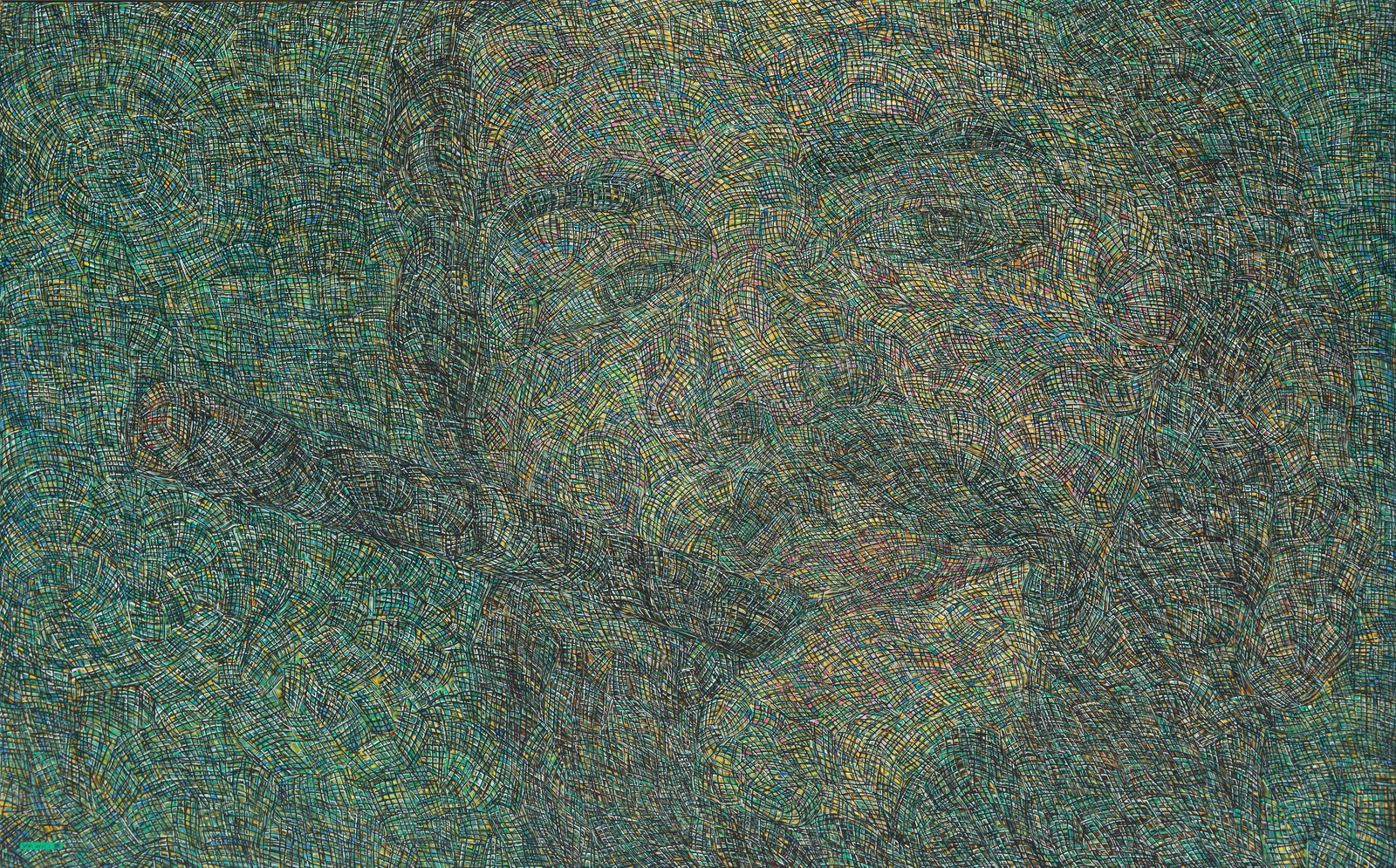 Song Yulin, Formatting — Guevara, acrylic on canvas, 200 × 320 cm, 2008-2011