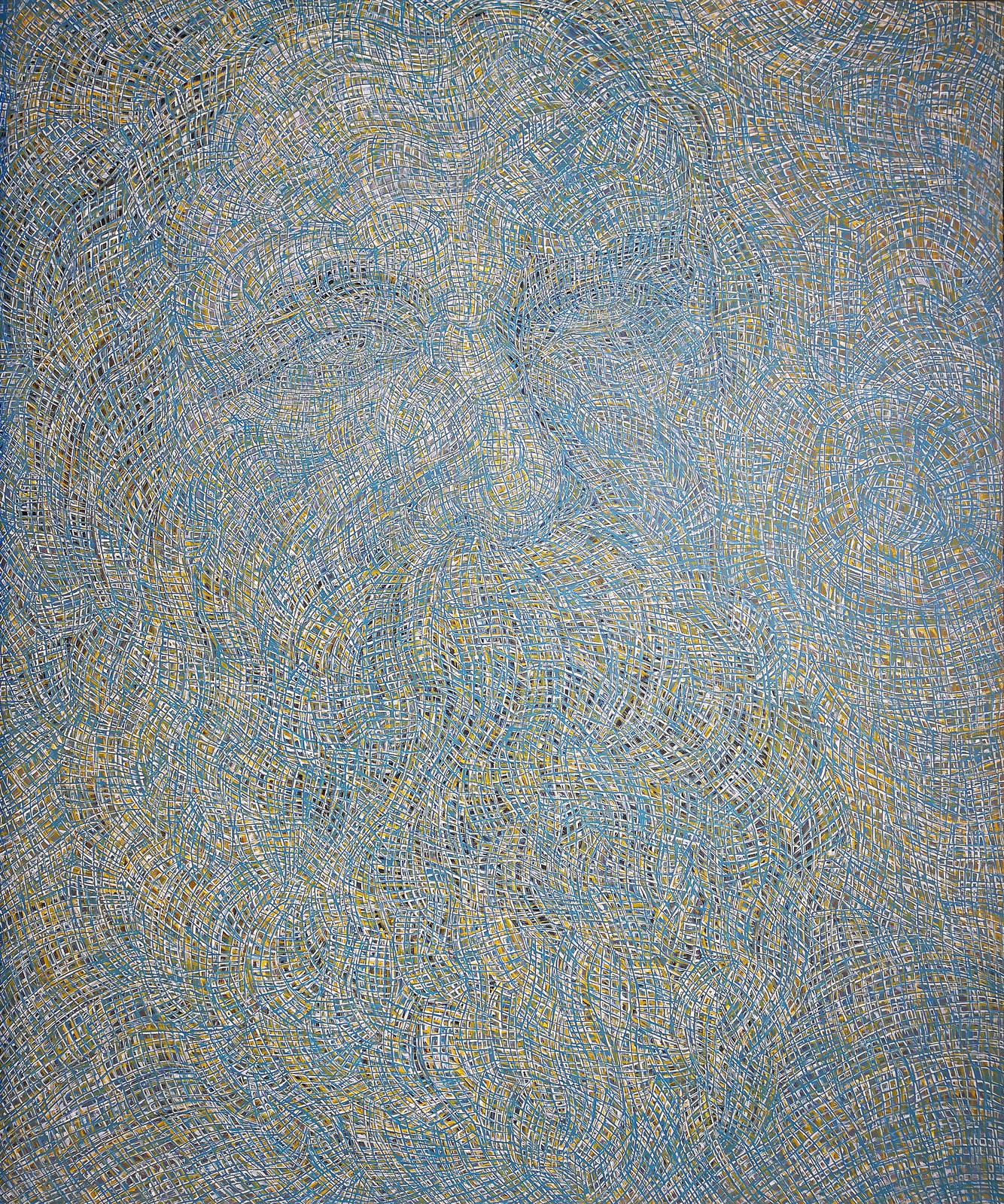 Song Yulin, Formatting — Blue Beard, acrylic on canvas, 120 × 100 cm, 2018