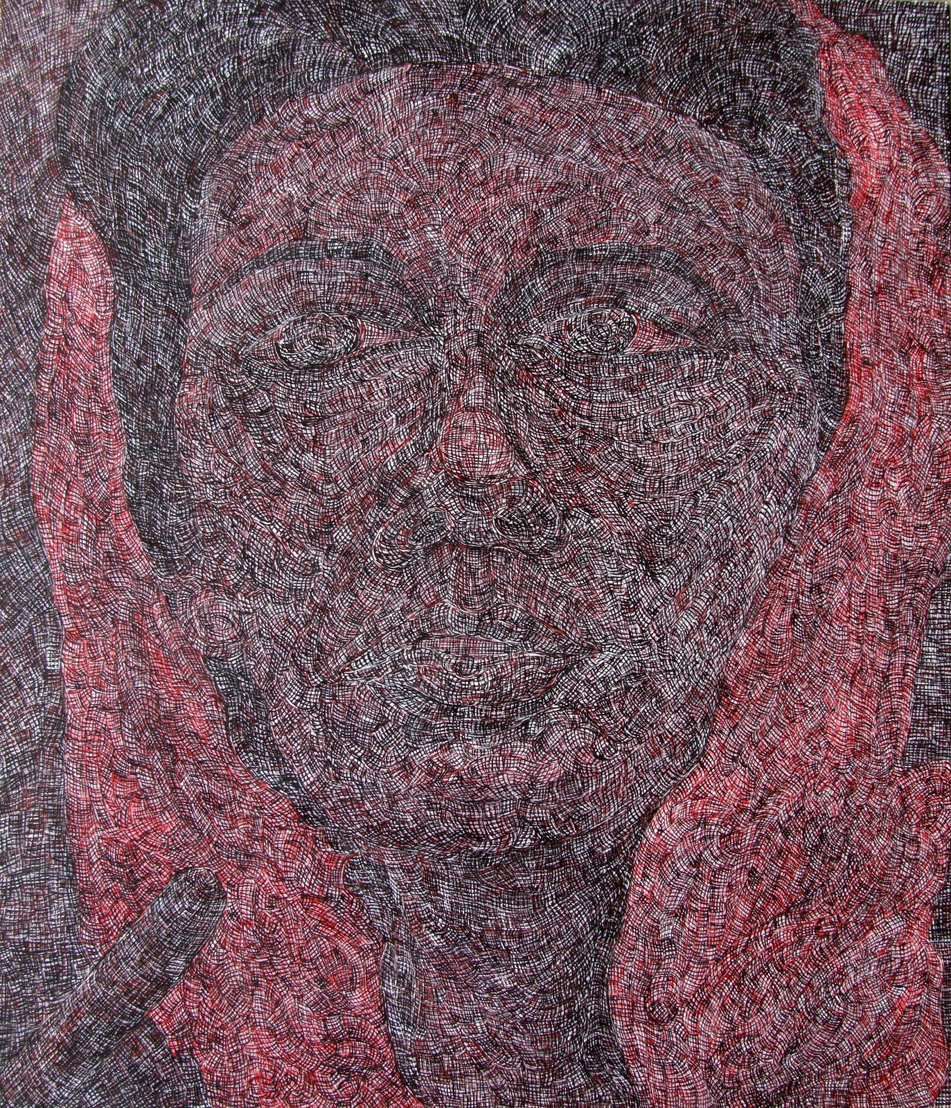 Song Yulin, Formatting — Bhutto, acrylic on canvas, 210 × 180 cm, 2008