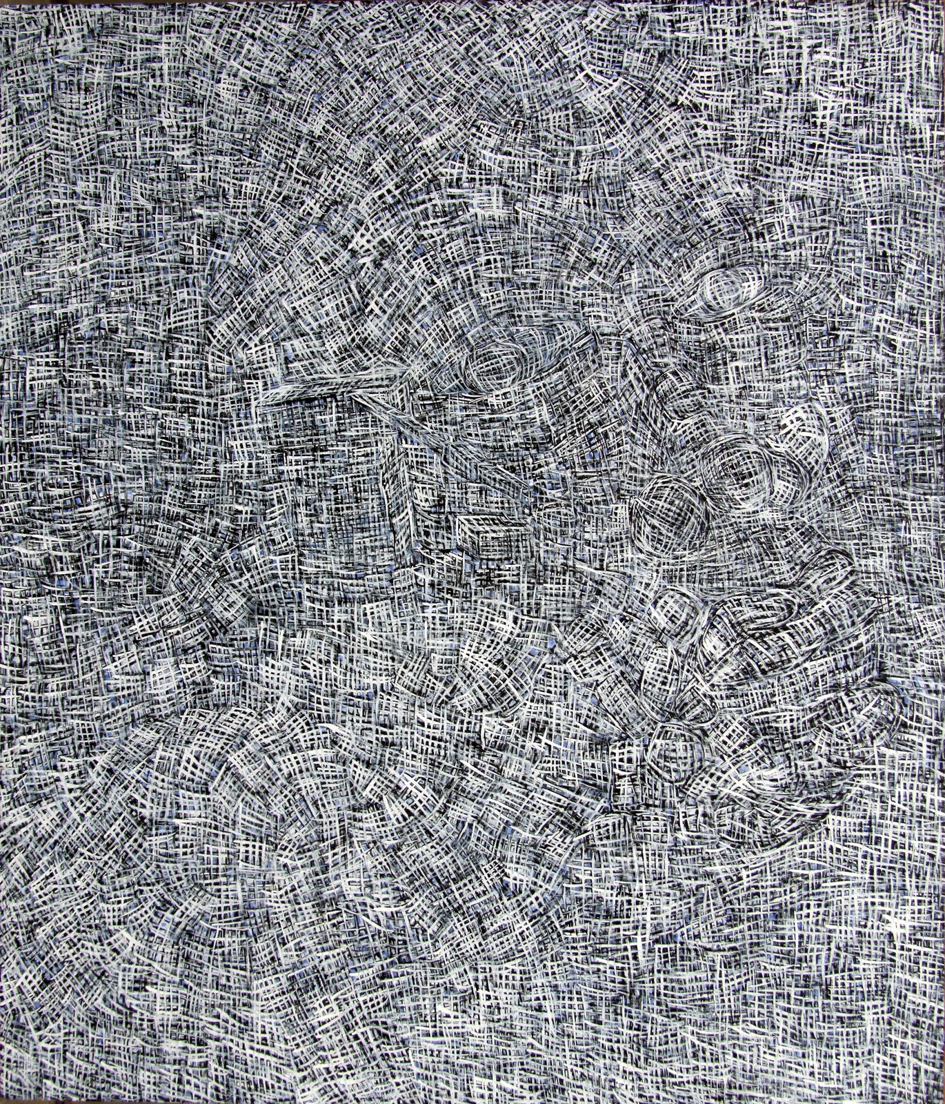 Song Yulin, Formatting — Hawking, acrylic on canvas, 210 × 180 cm, 2008