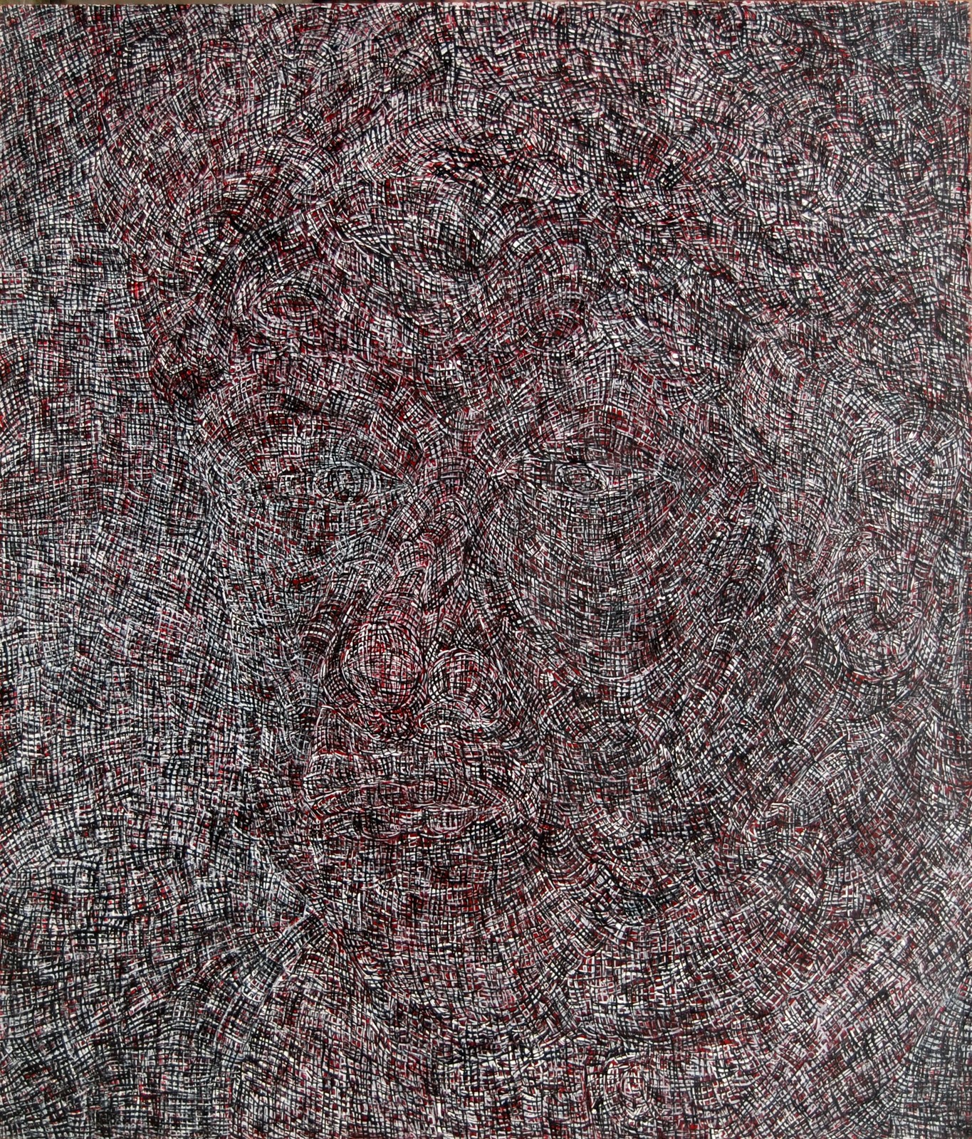 Song Yulin, Formatting — Rafsanjani, acrylic on canvas, 210 × 180 cm, 2008