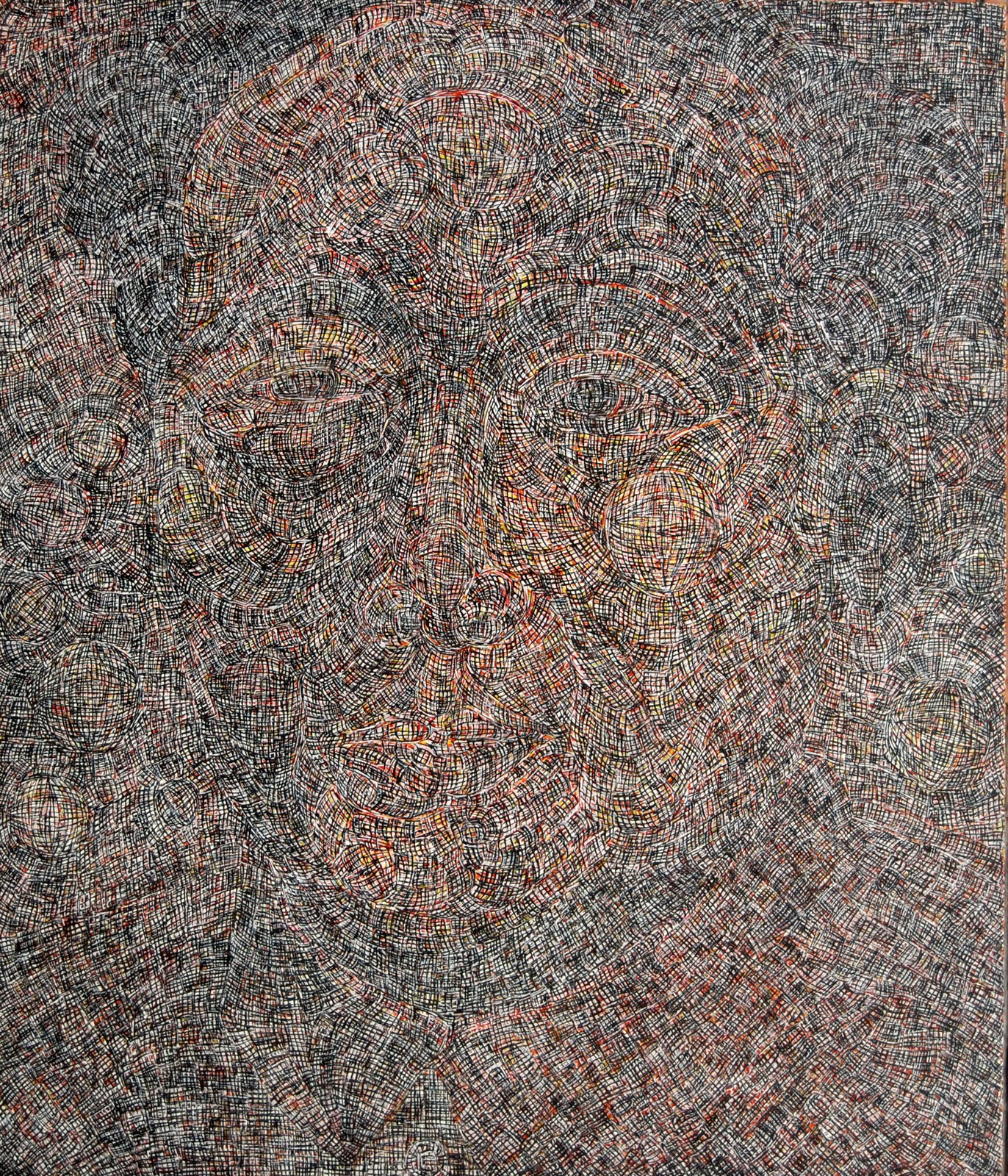 Song Yulin, Formatting — War God, acrylic on canvas, 210 × 180 cm, 2008