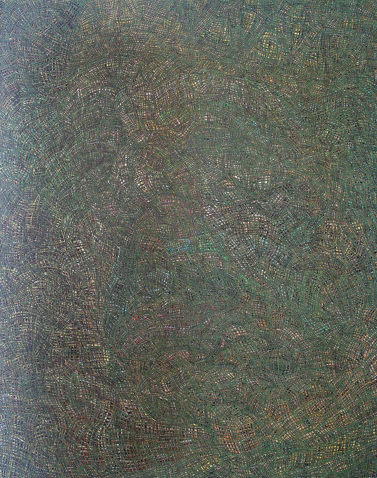 Song Yulin, Formatting — Gaddafi, acrylic on canvas, 250 × 200 cm, 2015