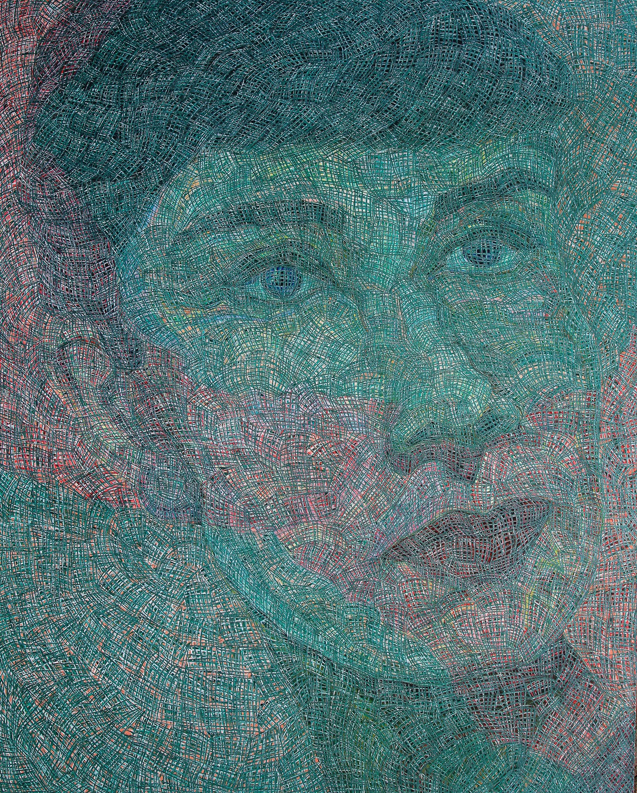 Song Yulin, Formatting — Hepburn, acrylic on canvas, 250 × 200 cm, 2015