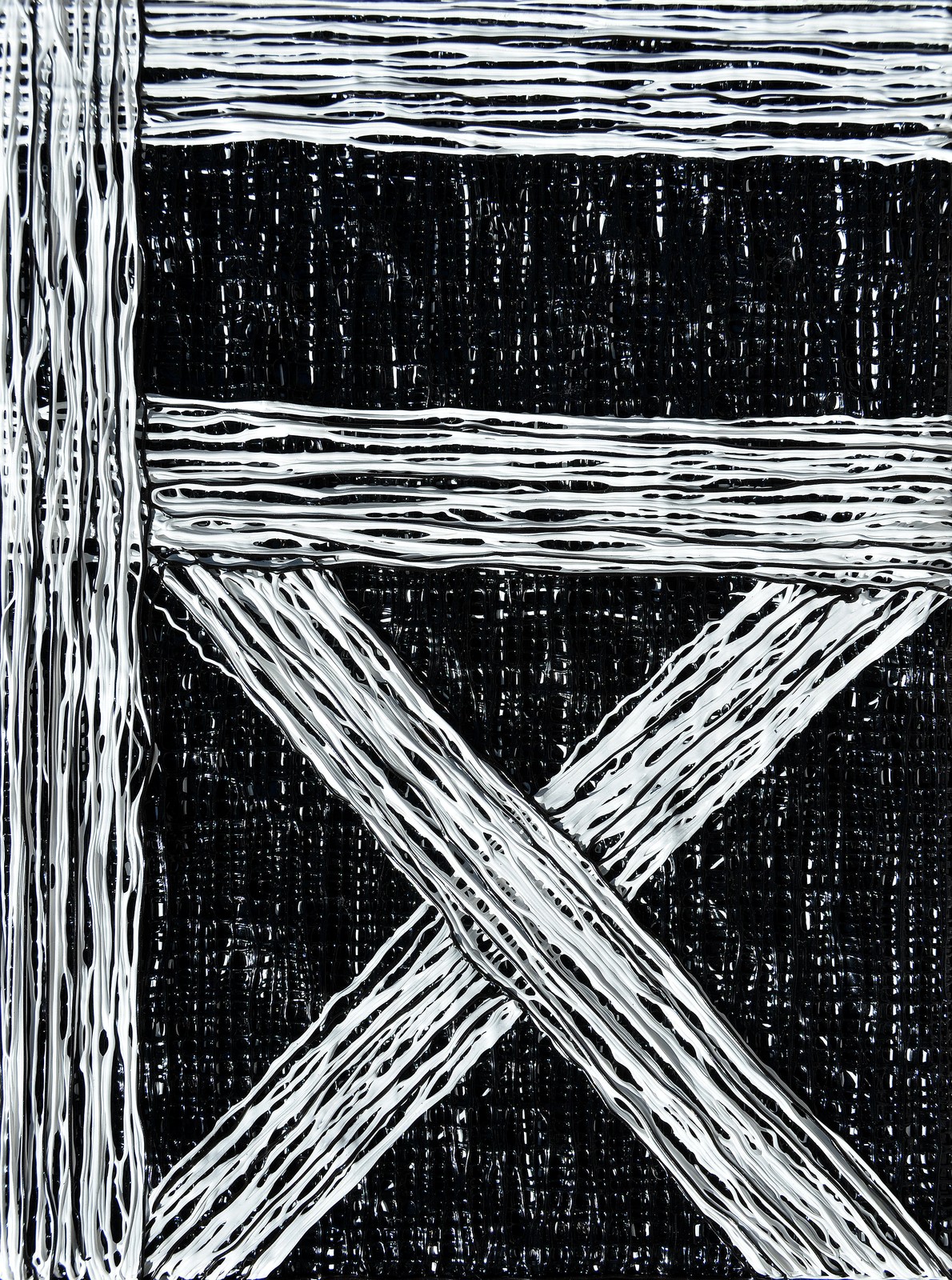 Song Yulin, Text — Correct Character, acrylic on canvas, 25 × 18 cm, 2019