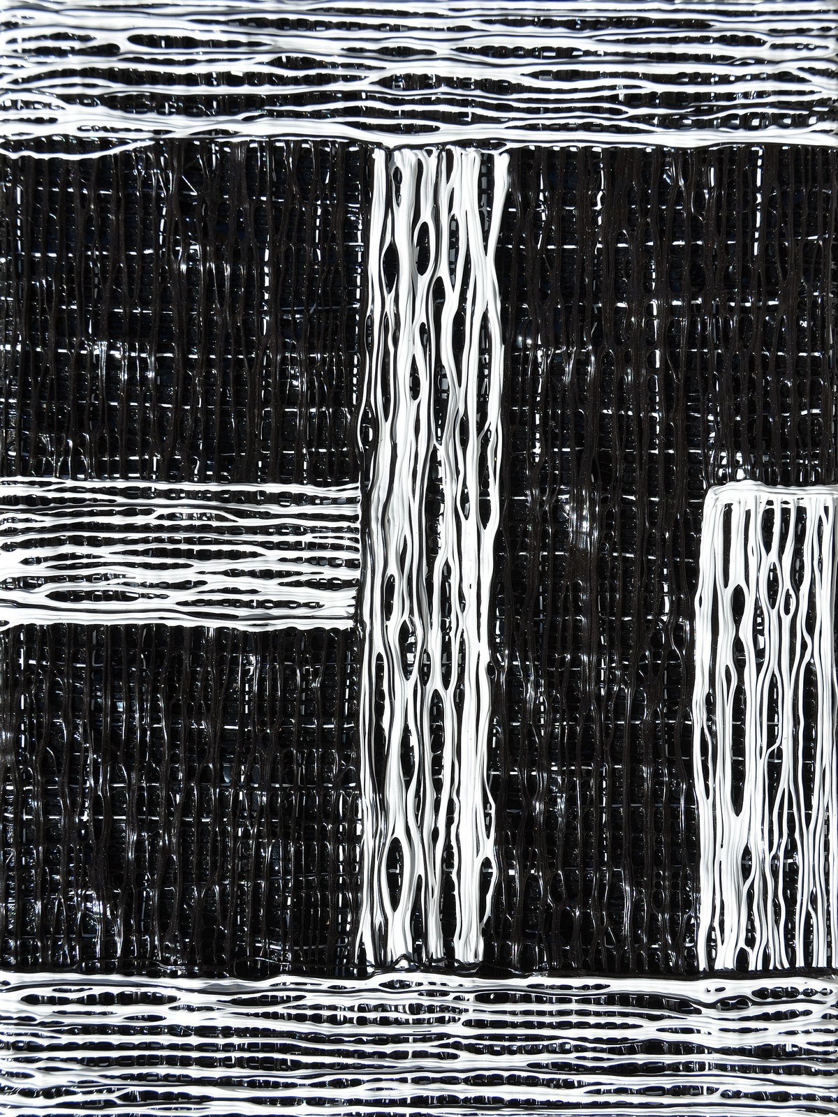 Song Yulin, Text — Reverse Character, acrylic on canvas, 25 × 18 cm, 2019
