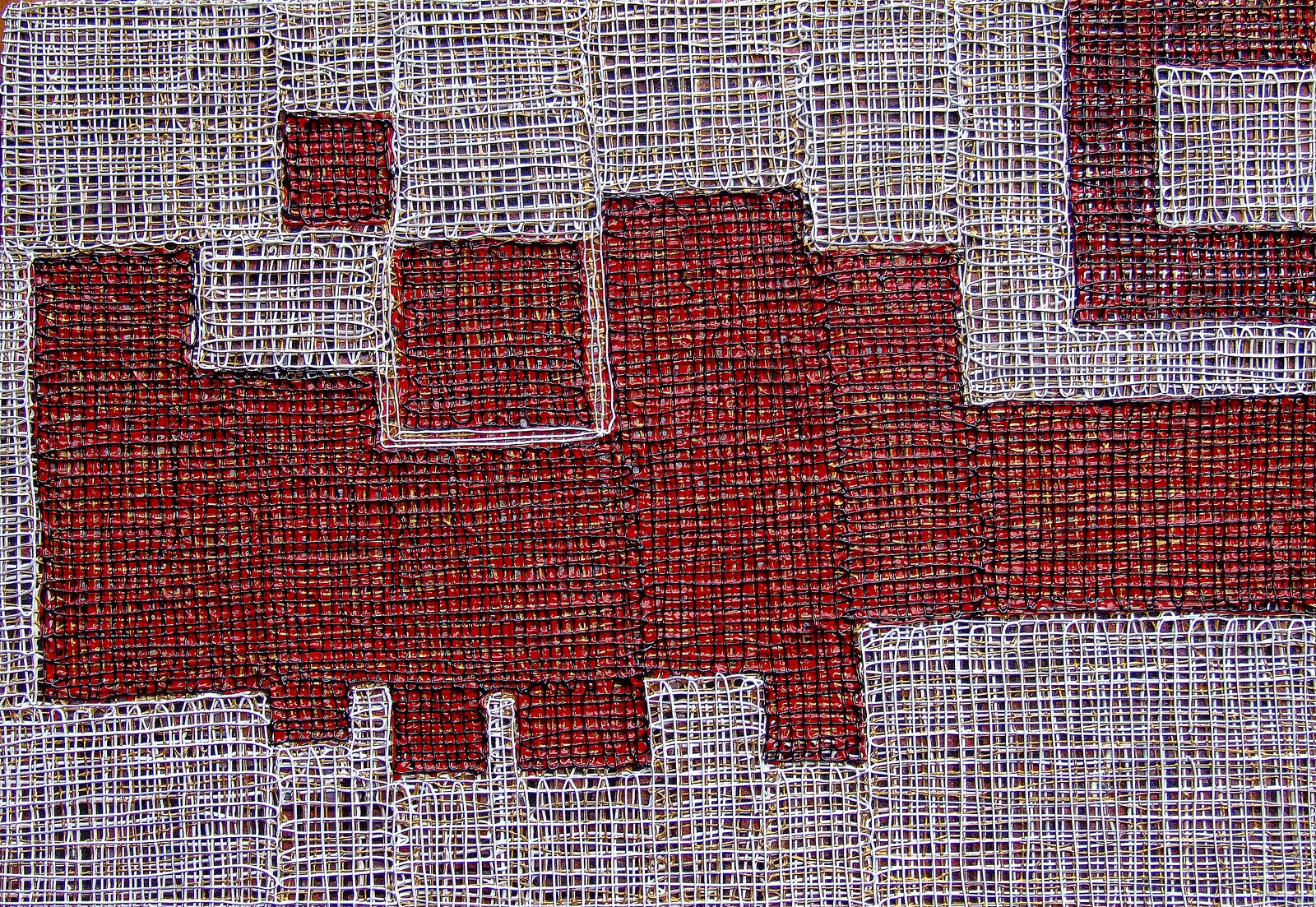 Song Yulin, Time Vortex — Angel City — Key, acrylic on canvas, 25 × 35 cm, 2016