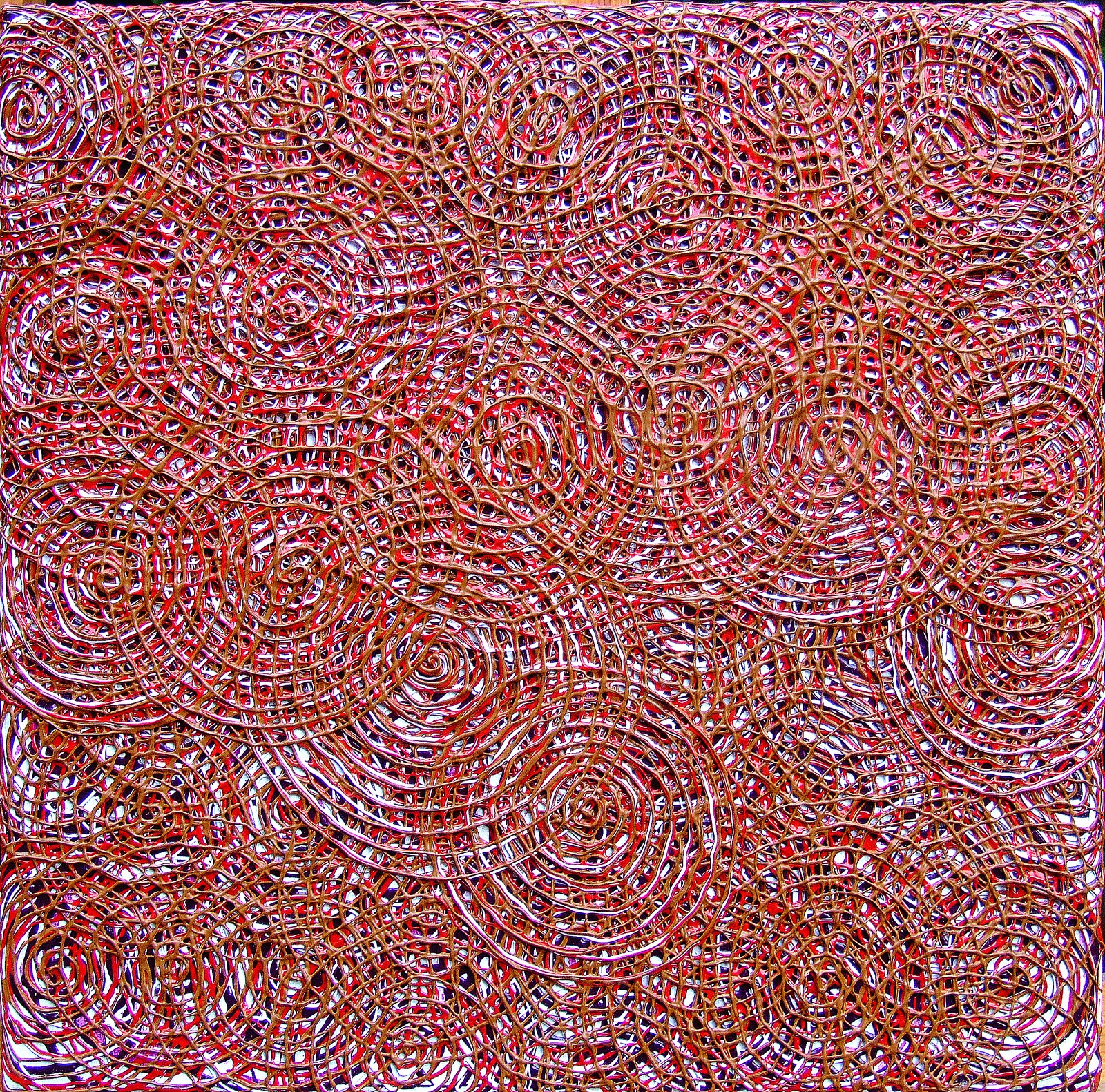 Song Yulin, Time Vortex — Eye Color, acrylic on canvas, 30 × 30 cm, 2016
