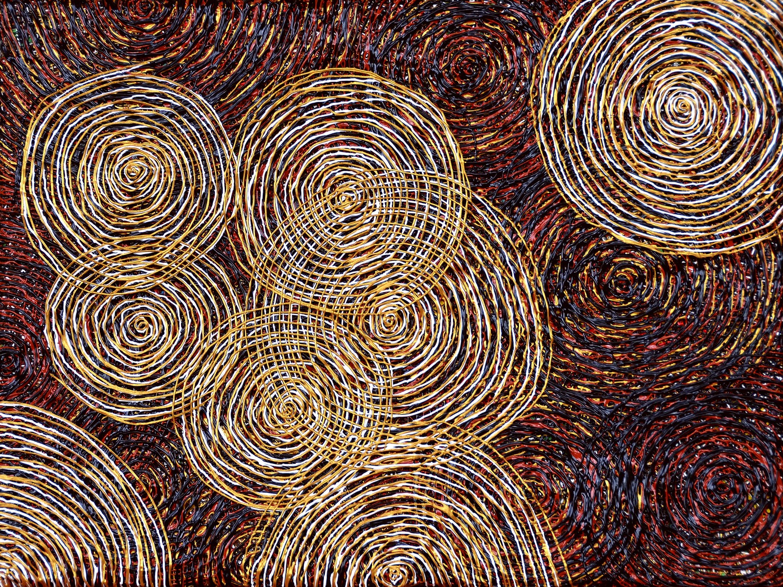 Song Yulin, Time Vortex — Vortex of Time No.3, acrylic on canvas, 30 × 40 cm, 2019